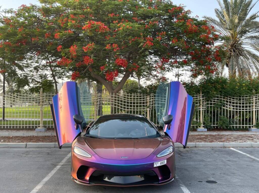 Rent McLaren GT Tricolor in Dubai