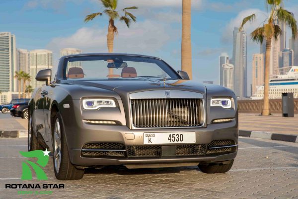 Rent Rolls Royce Dawn in Dubai with Rotana Star