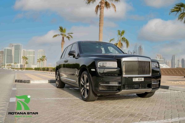 Rent Rent RR Cullinan Black 2021 in Dubai with Rotana Star