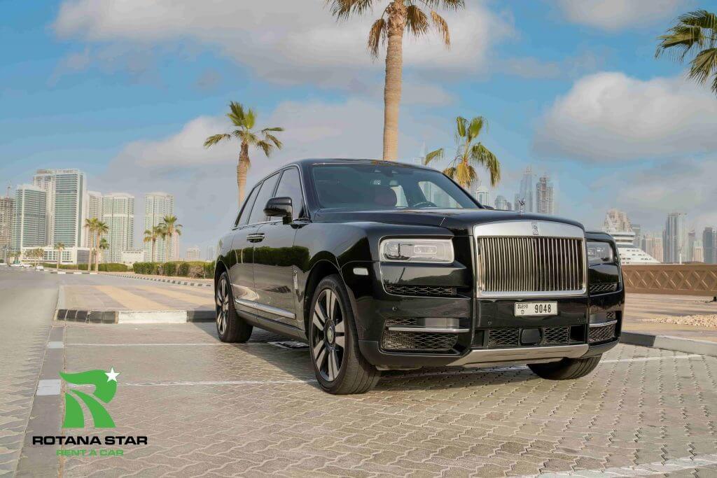 Rent Rent RR Cullinan Black 2021 in Dubai with Rotana Star