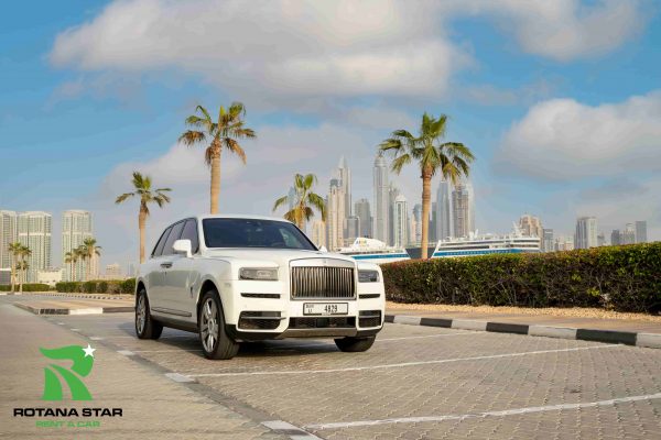Rent Rolls Royce Cullinan White 2021 in Dubai