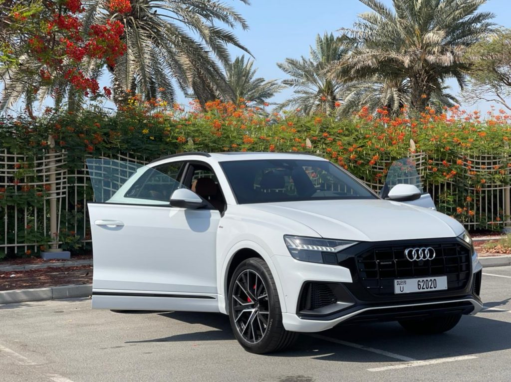 Rent AUDI Q8 2021 in Dubai with Rotana Star