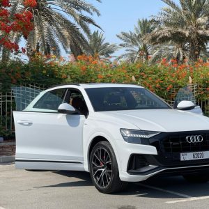 Rent AUDI Q8 2021 in Dubai with Rotana Star