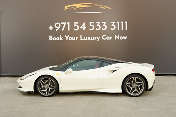 rent Ferrari F8 White 2