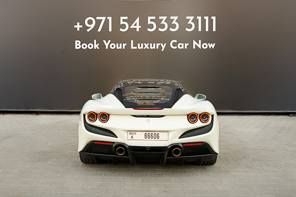 rent Ferrari F8 White 3