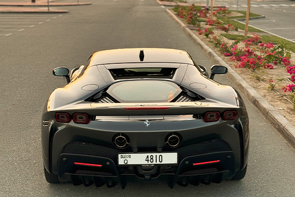 rent Ferrari Gray SF90 2