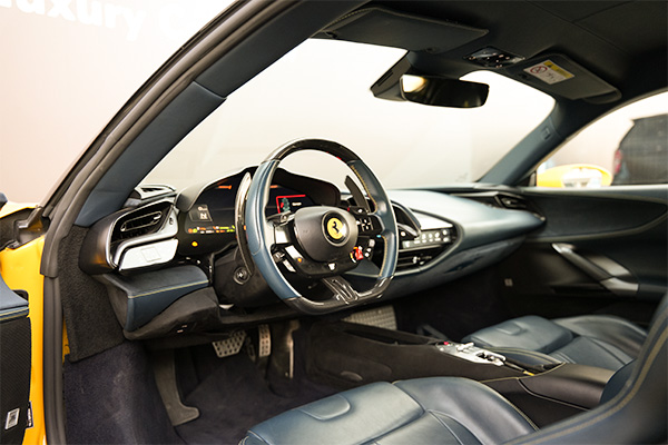 rent Ferrari Yellow SF90 4